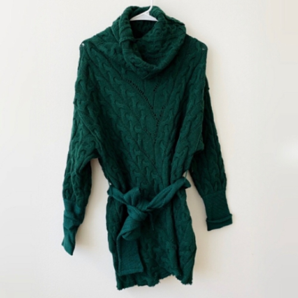 Free People Cable Knit Sweater Dress / Tunic - Picture 8 of 11